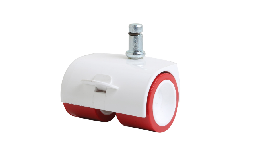 Double Pulley Pinned Caster With Brake- Decorative Furniture Casters
