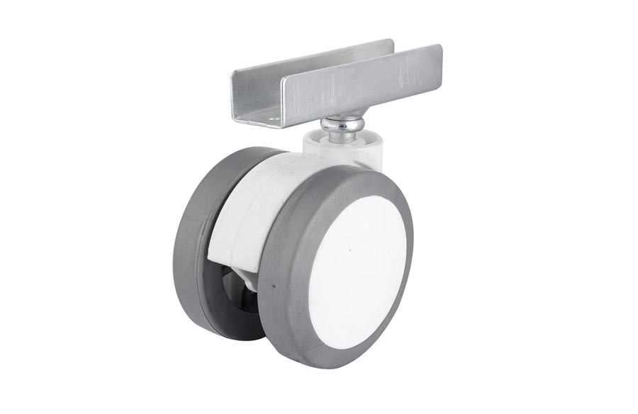 Plastic Thermo Covered With U Disc Caster In 65mm - Furniture Caster