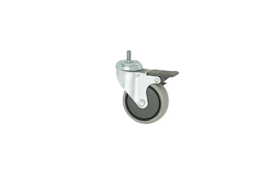  Screw locking casters D125- Shopping Cart Casters 