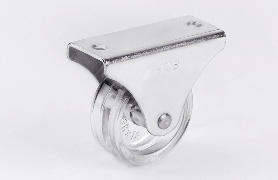 Transparent Fixed Caster D38mm-Furniture Caster 
