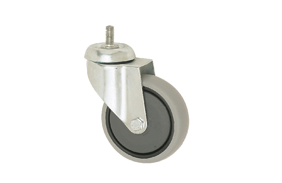 Market Type Screw Caster in 125- Shopping Cart Wheels