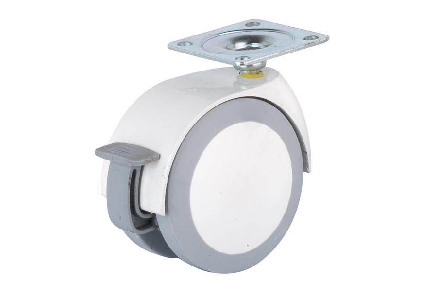 Colored Disc Caster With Brake- Colorful Furniture Wheels- Swivel Casters