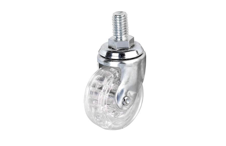 Screw Transparent Caster 38*14-Rotary Caster-Luggage Wheels