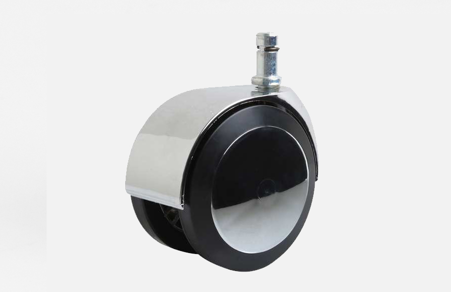 Chrome Covered Swivel Caster D75mm