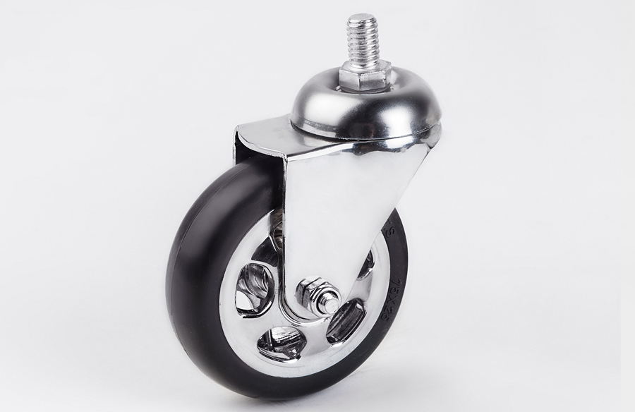 Chrom Rim Screw Swivel Caster-Decorative Furniture wheels