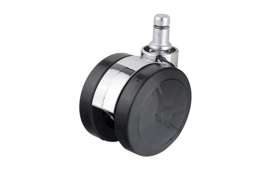 Plastic Chrome Body Pin Caster In 65mm- Furniture Caster
