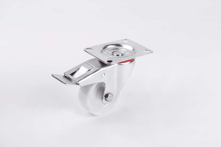 Polyamide Disc Caster In 80 With Brake-Light Industrial Casters