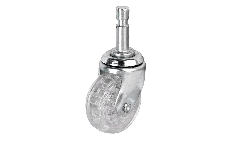 Pin Transparent Caster 38*14-Rotary Caster-Luggage Wheels