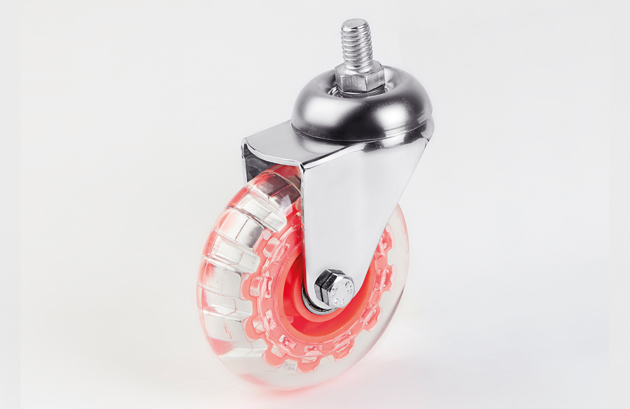 Transparent Pulley Screw Caster- Decorative Furniture wheels