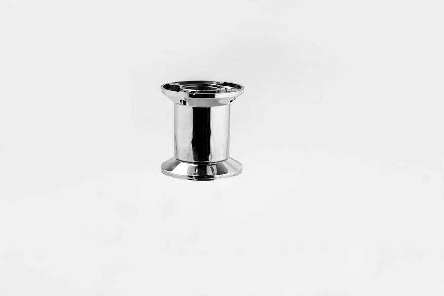 Favori Chrome Covered Furniture legs, 8cm