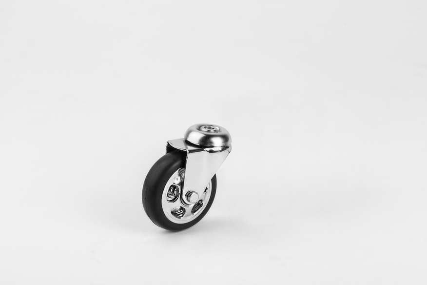 Chrom Rim Blank Cross Swivel Caster-Decorative Furniture wheels