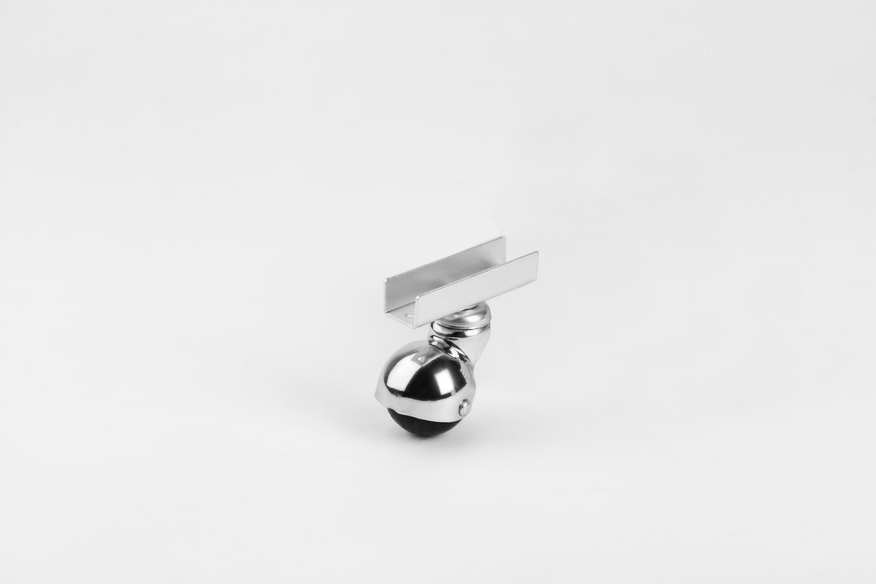 Shepherd U Disc Chrome Ball Casters, D40mm, 35Kg