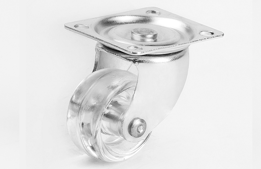 28mm Transparent Disc Caster-Small Caster-Furniture Caster