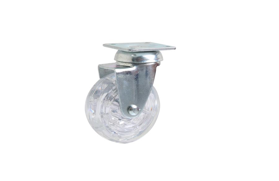 Transparent Disc Pulley 50*20- Decorative Furniture Casters
