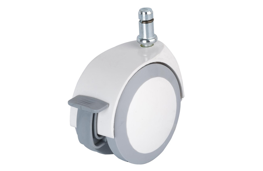 Colored Pin Caster With Brake- Colorful Furniture Wheels- Swivel Casters