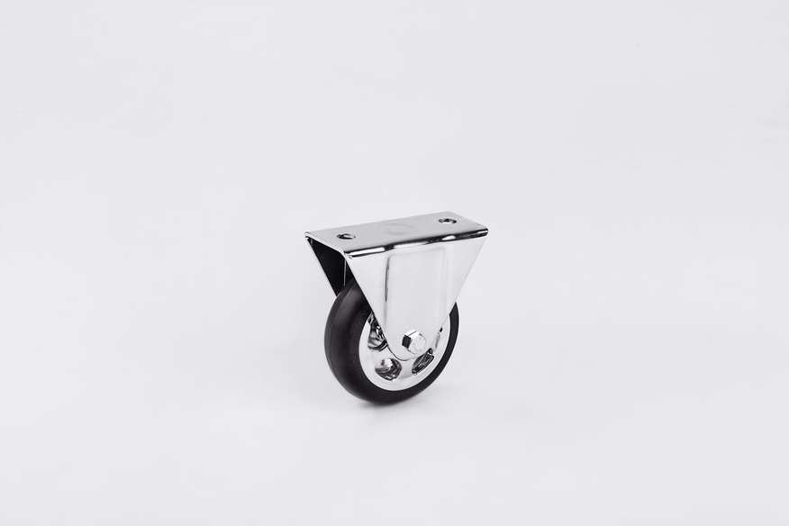 Chrome Rim Fixed Caster In 75*25-Hotel Equipment Wheels