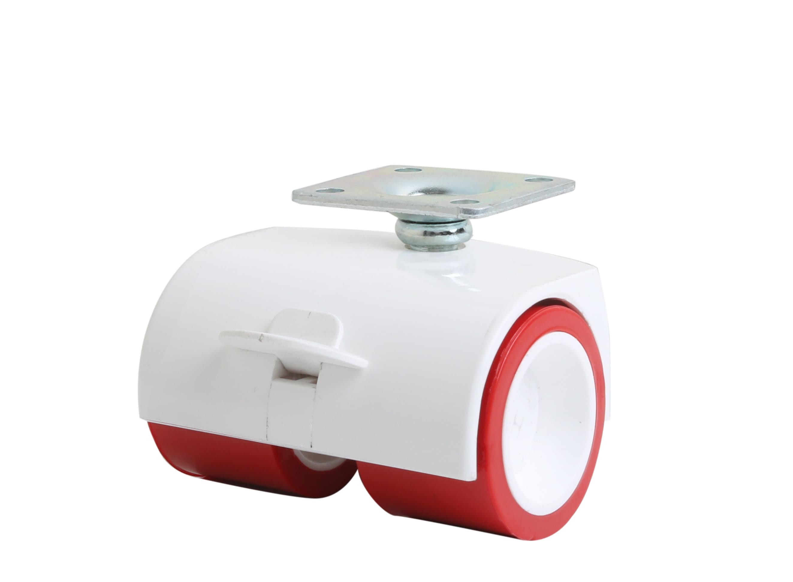Double Pulley Disc Caster With Brake-Decorative Furniture Casters