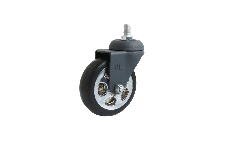 75mm Anthracite Chrome Pulley  Screw Caster-Decorative Furniture Casters