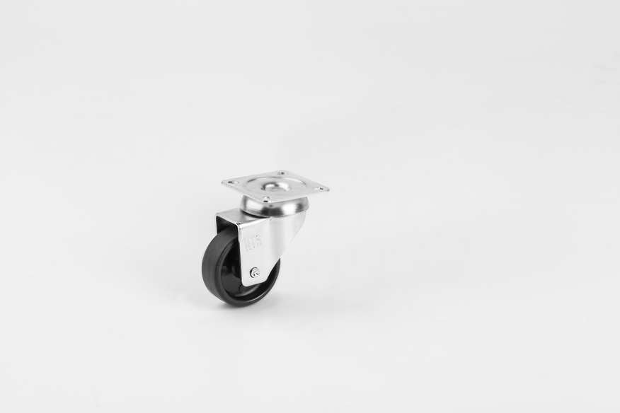 Double ball bearing Black Disc Caster In 50*20mm-Furniture Caster