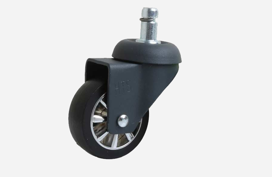 Anthracite Thermal Chrome Pulley Pin Caster - Decorative Furniture wheels