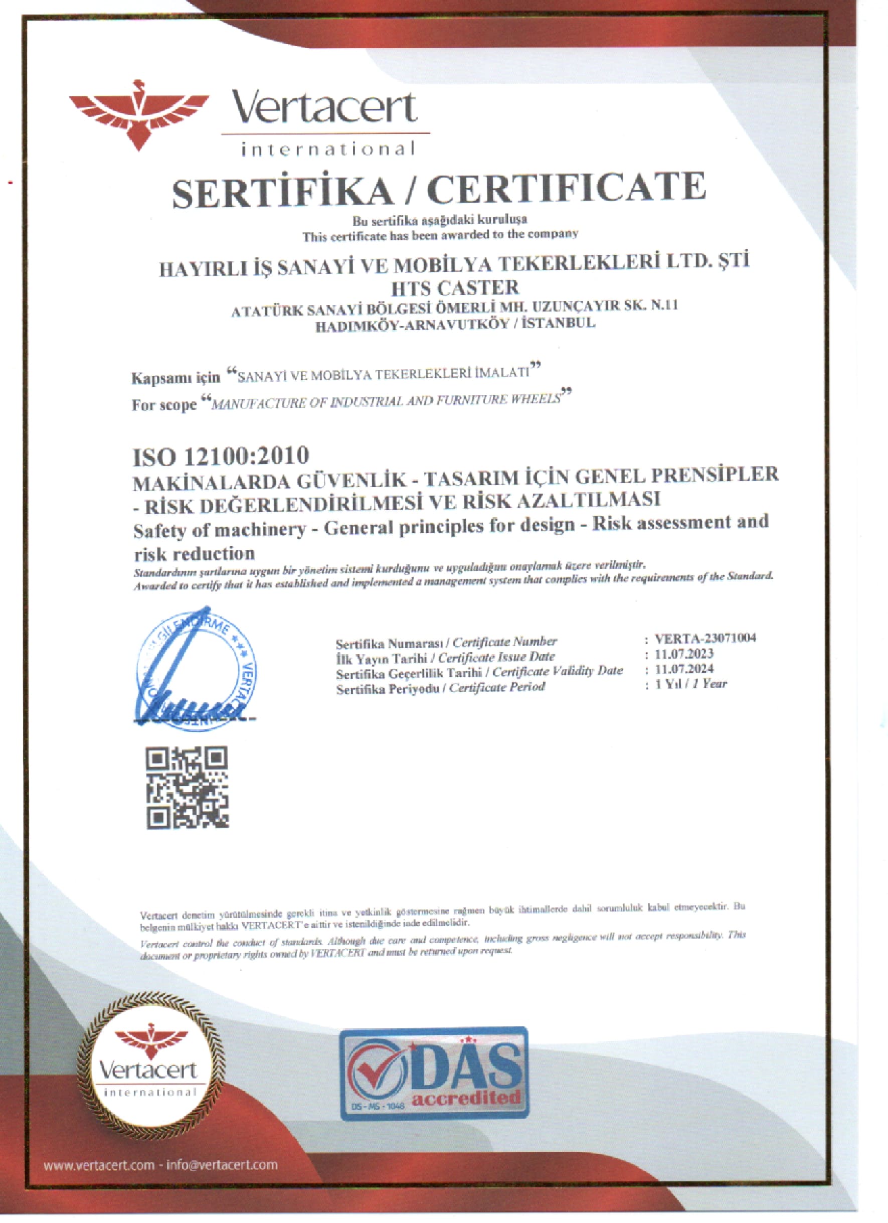 ISO 12100 Machinery Safety