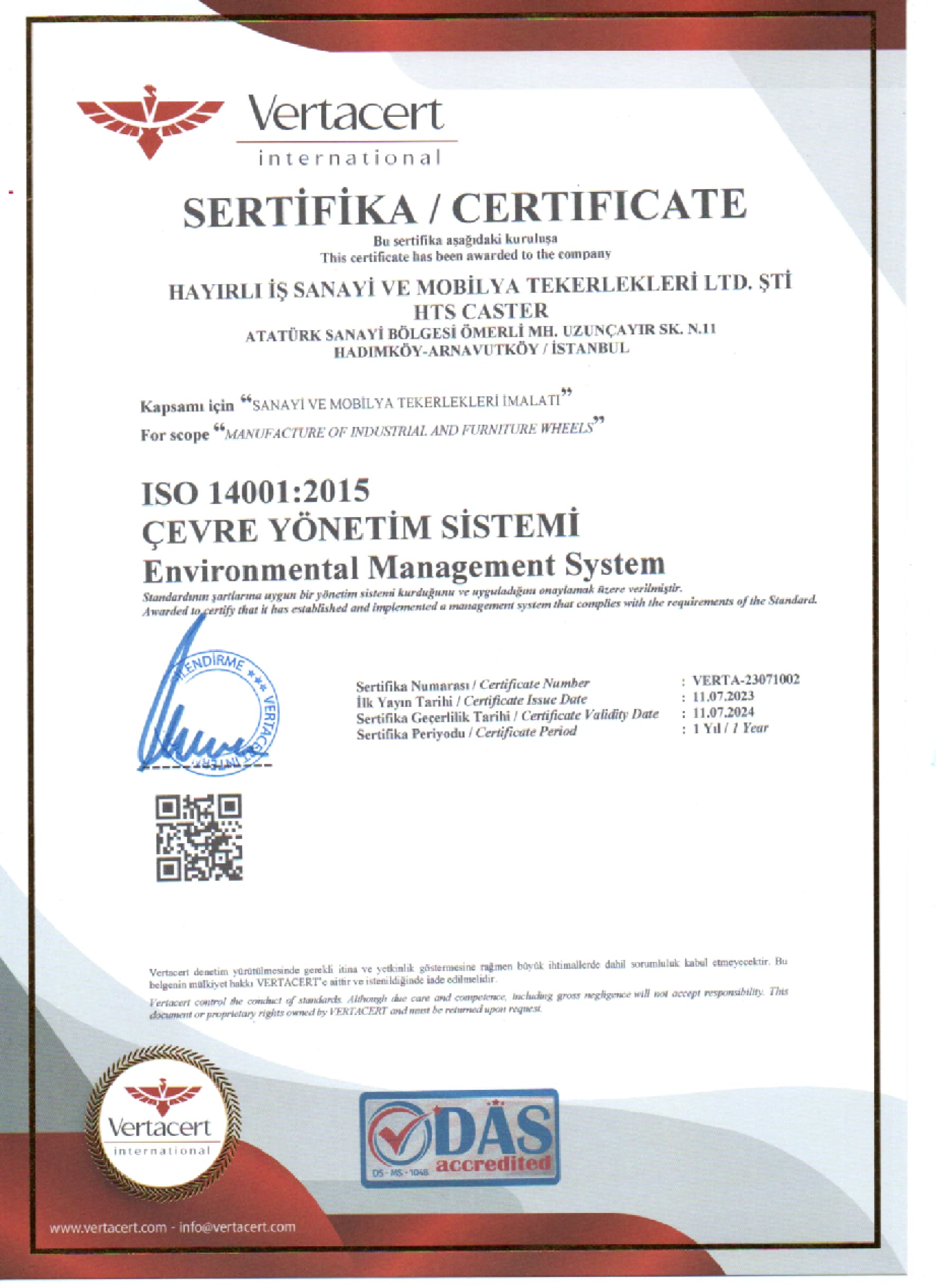 ISO 14001 Environmental Management