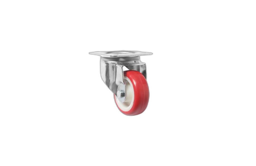 HTS Caster | Polyamide Polyurethane Plated Disc Caster In 200, Light Industrial Casters