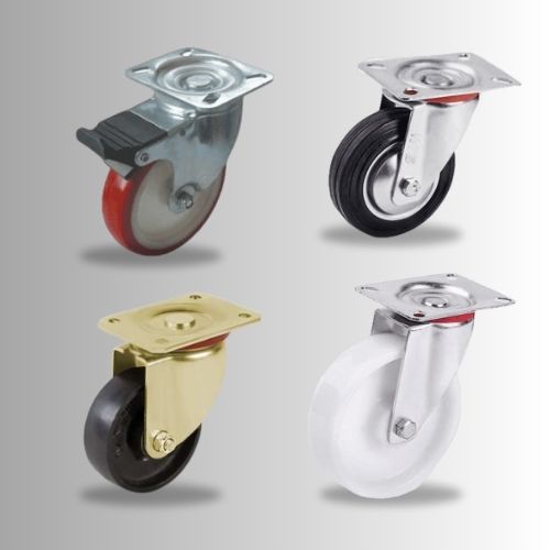 HTS Caster | What is the common material of wheels in industrial uses?