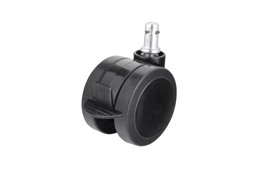 HTS Caster | Plastic Thermo Covered Pin Caster In 65mm- Chair Casters