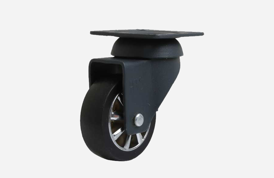 HTS Caster | Anthracite Chrome Pulley Disc Caster-Decorative Furniture wheels