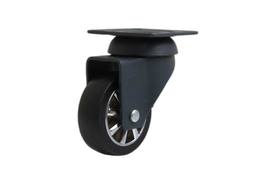 HTS Caster | Anthracite Chrome Pulley Disc Caster-Decorative Furniture wheels