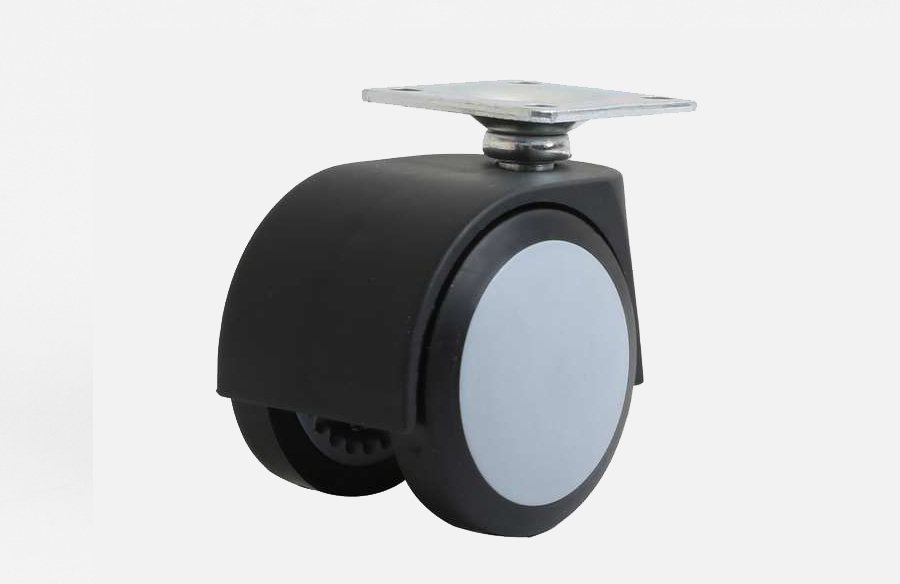 HTS Caster | Buro Type Thermo Covered Disc Furniture Casters 50mm