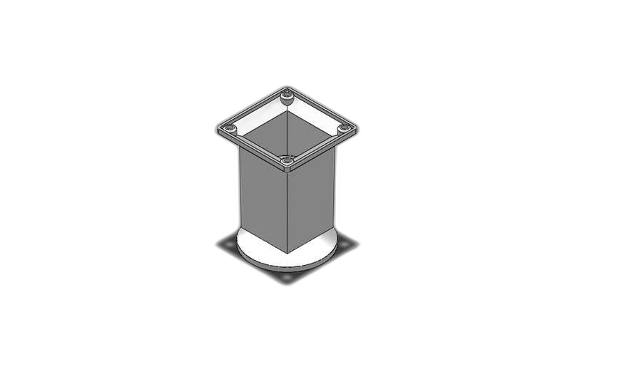 HTS Caster | Square Modell Satin Stuhlbeine in 10 cm