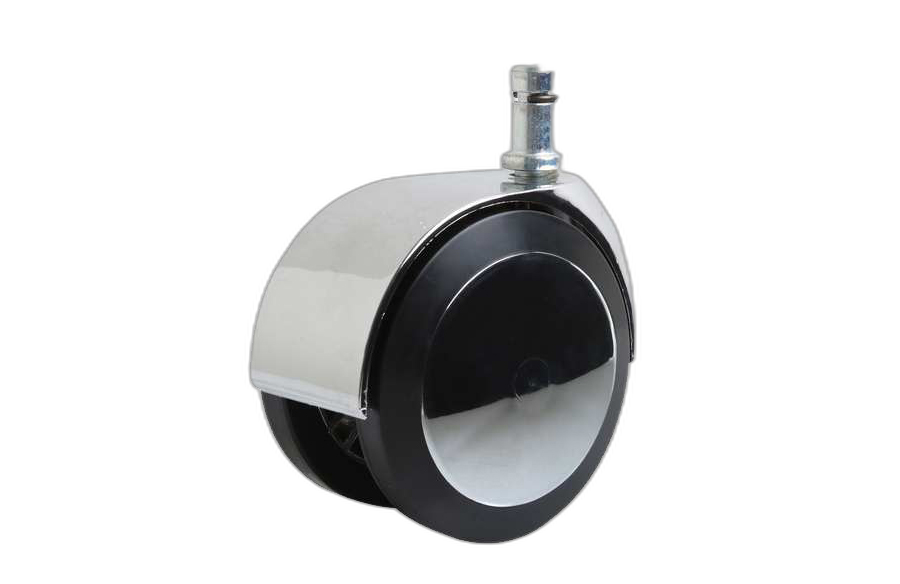 HTS Caster | Chrome Covered Swivel Caster D75mm