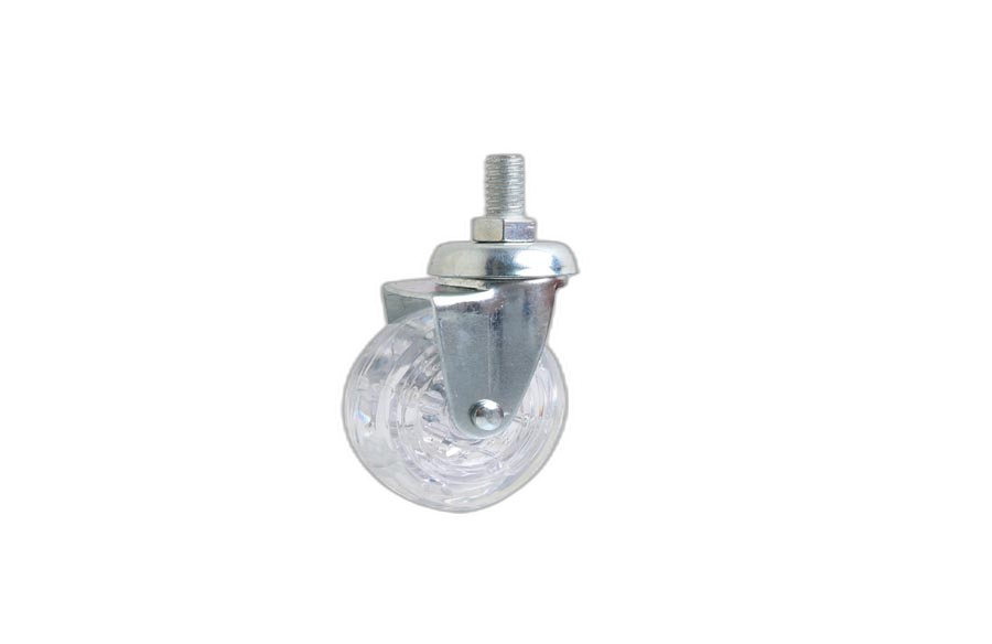 HTS Caster | Transparent Screw Pulley Swivel Furniture Casters, 50*20mm