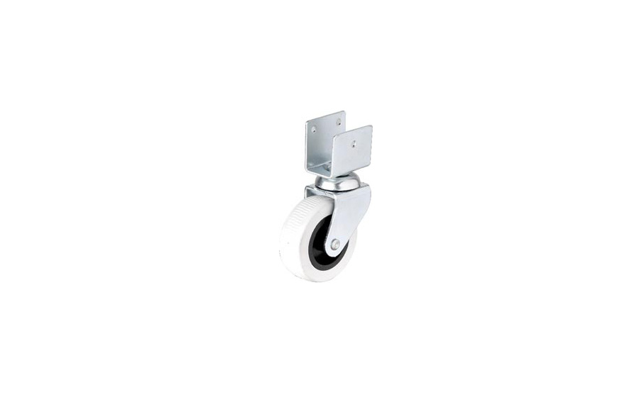 HTS Caster | Grey Small U Disc Swivel Casters-Furniture Caster and Wheels