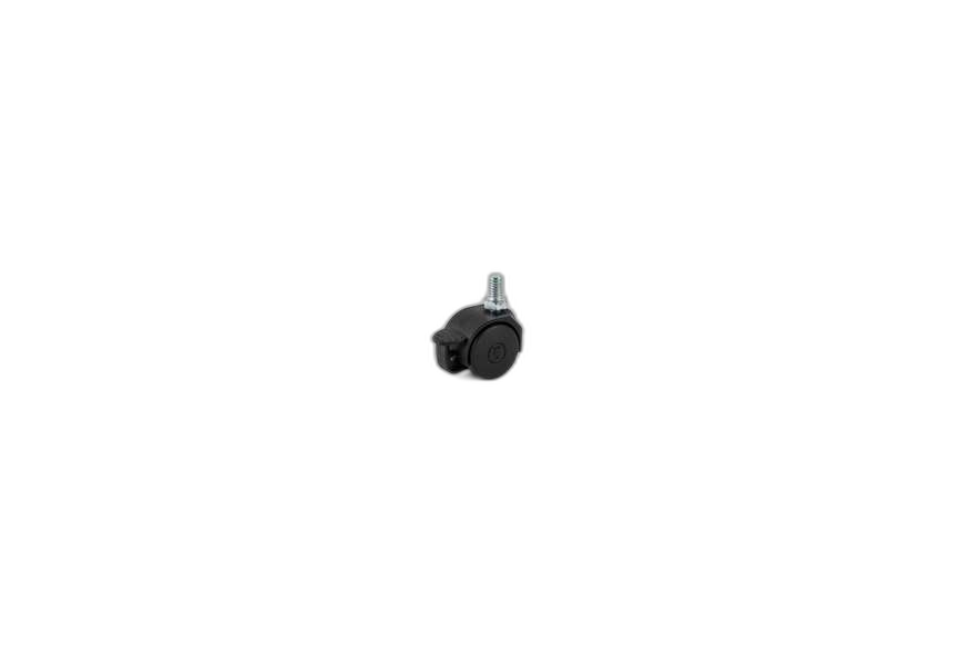 HTS Caster | Micro Rotelle con Perno Filettato e Freno da 30 mm - Rotelle per mobili