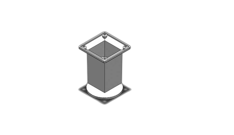 HTS Caster | Square Modell Chrom Stuhlbeine in 10 cm