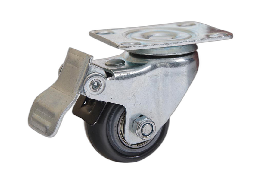 HTS Caster | 40mm Disc Caster with ball bearing and Brake