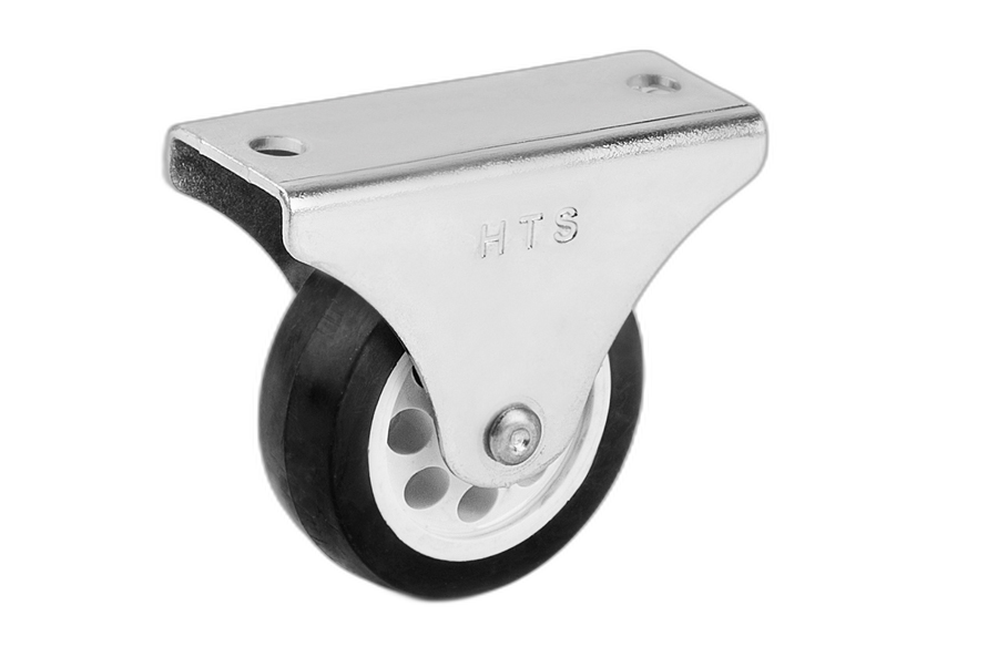 HTS Caster | Fixed PVC Caster D40mm-Furniture Caster
