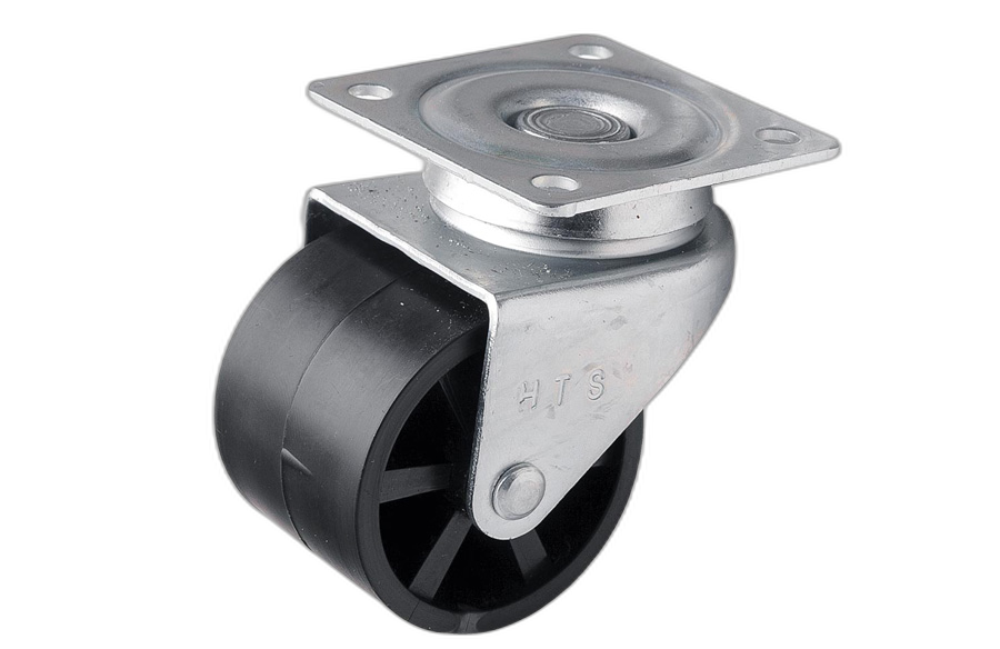 HTS Caster | Ruota in MMB a puleggia grande con Piastra 40mm