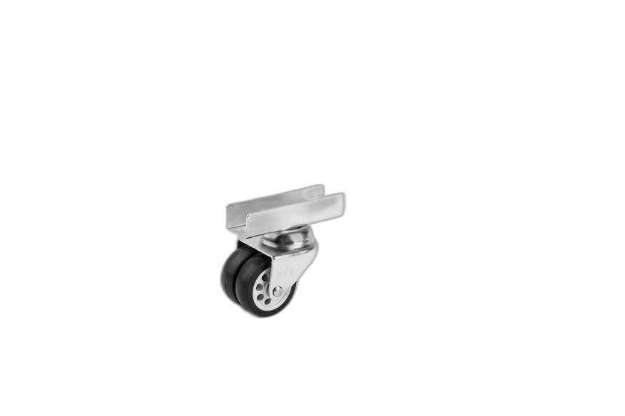 HTS Caster | Сдвоенное Мебельные колеса c U-образным креплением d 39mm