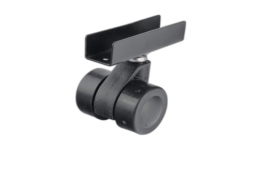 HTS Caster | Thermo Covered U Disc Micro Caster, Shelf and Display Caster
