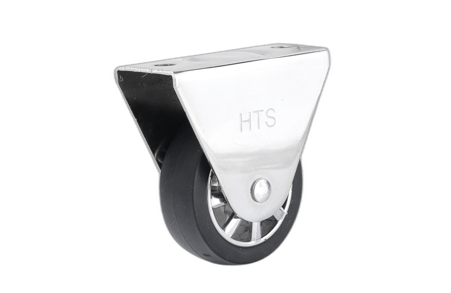 HTS Caster | Transparenter Bockrollen klein, D.50 mm, Trgf.35 kg