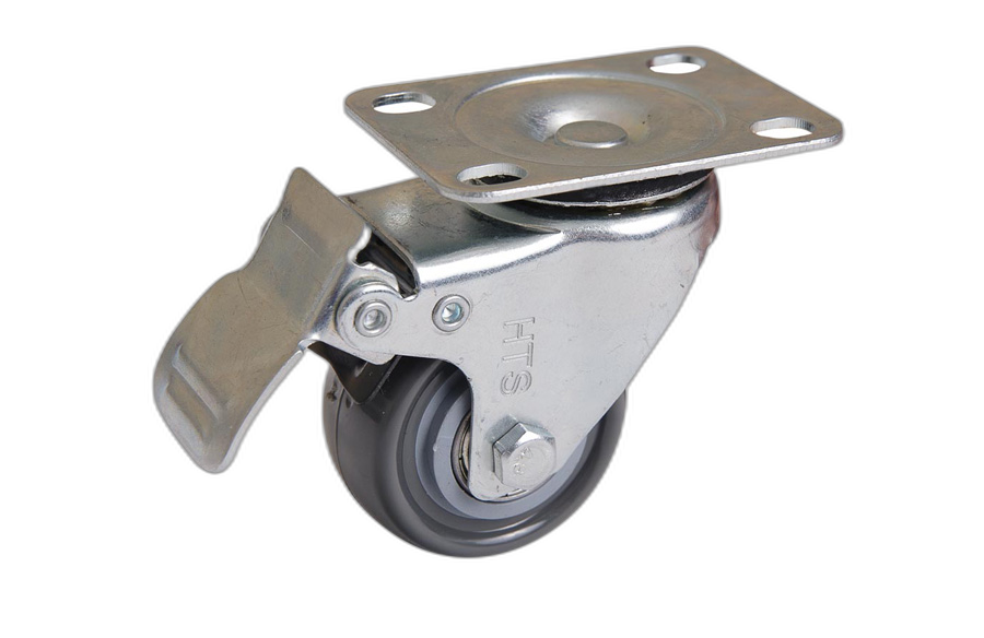 HTS Caster | 50mm Disc Caster With Ball Bearing and Brake