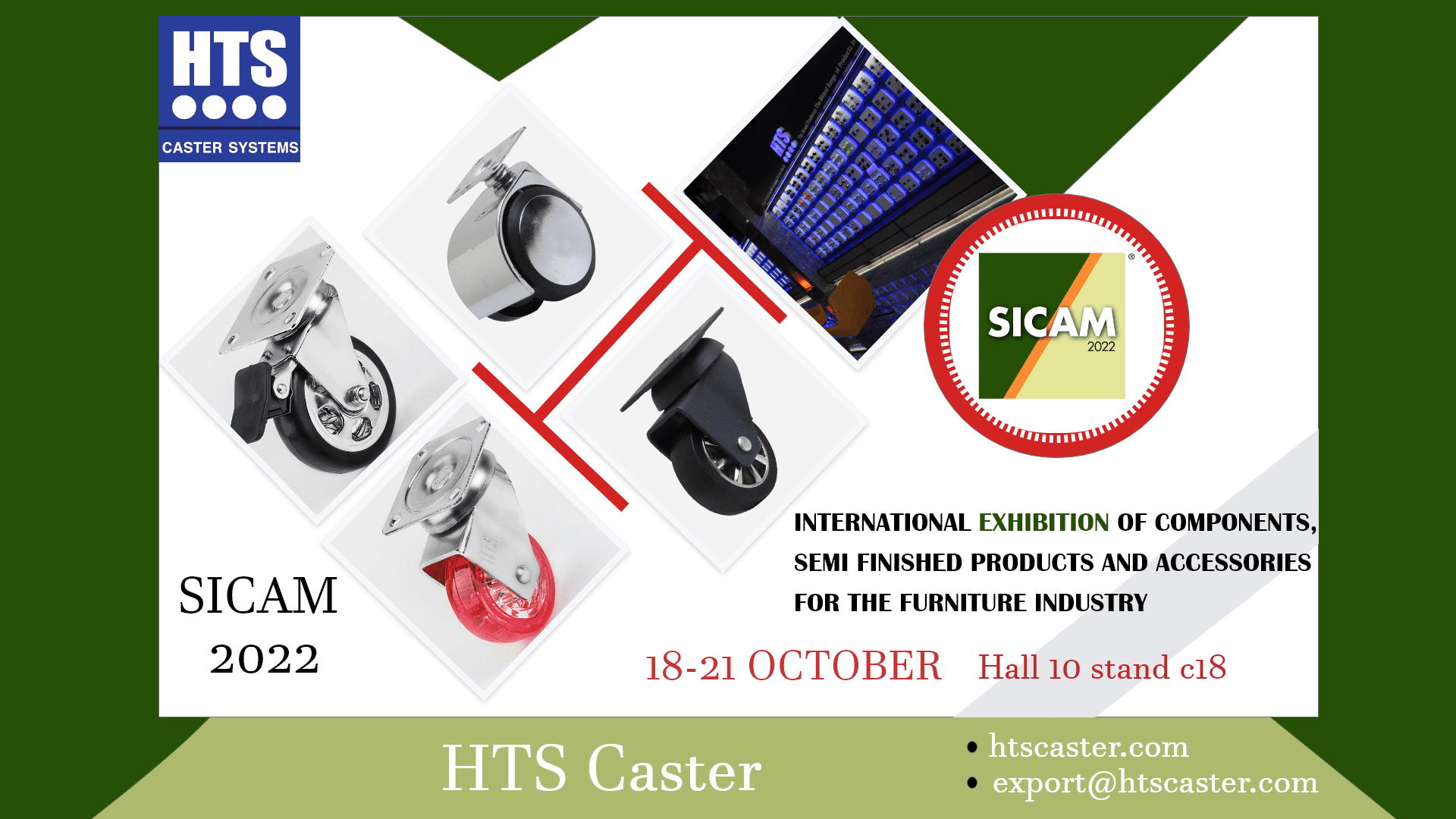 HTS Caster | SICAM 2022 – HTS-Rollen und Räder
